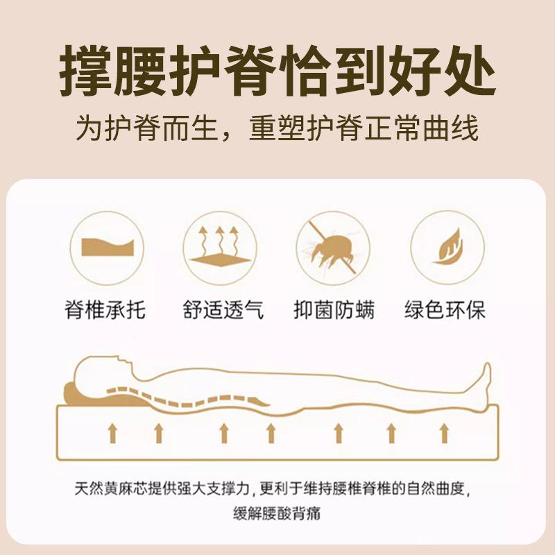 黄麻棕床加硬护腰折护脊天638然棕垫1床.8m家用垫乳胶叠精细黄麻