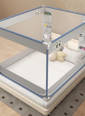 2052夏蒙古家BJI用卧室坐床蚊帐加粗儿童春防包止掉床超大空间免