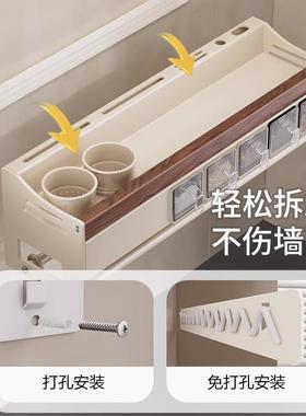 厨房多功能置物架壁挂调料调瓶味瓶料子壁收纳多SYL功能挂式收纳