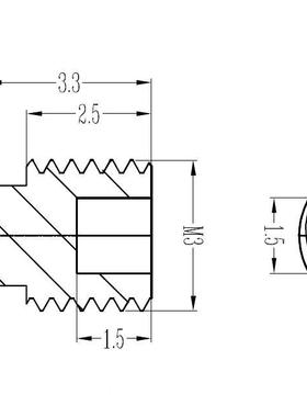 M28-端1DIN915.5*18柱GB79无头柱顶丝螺丝12.9镀白锌止端付紧定螺