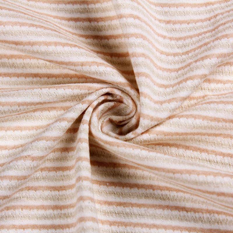 类针织圈全棉JOI提移布料夏a季竖条圆圈镂花空罗纹布童装布料现货