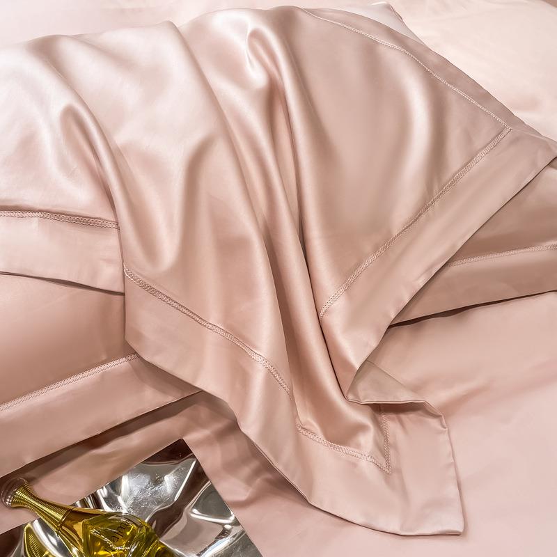 季款10支四绒棉纯色轻奢宽边全棉长贡缎单品床0IBW单床笠