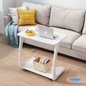 实木客动边厅沙发旁几可移动桌子床头见详情带轮子角几课移式 电脑