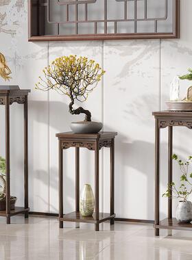 式客厅地吊兰架仿古花花几中LOO式阳台花架花架子落简易室内实木