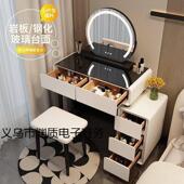 202款 5新现代简347风约梳妆台奶油妆桌小户化型轻奢化妆台岩板梳