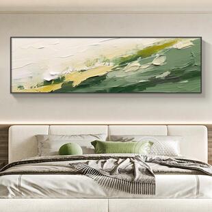 抽室象艺术卧床头装 15客厅肌感横 饰画代简约主卧房间挂画现理C43