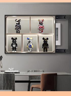 ?电表箱饰画20闸24Fh(h(&aq挡新款遮免打装孔配电箱遮挡电源轻奢