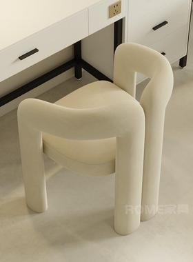 网红妆化妆椅奶油风设计现代约轻52125奢梳妆台凳化台接待洽谈师