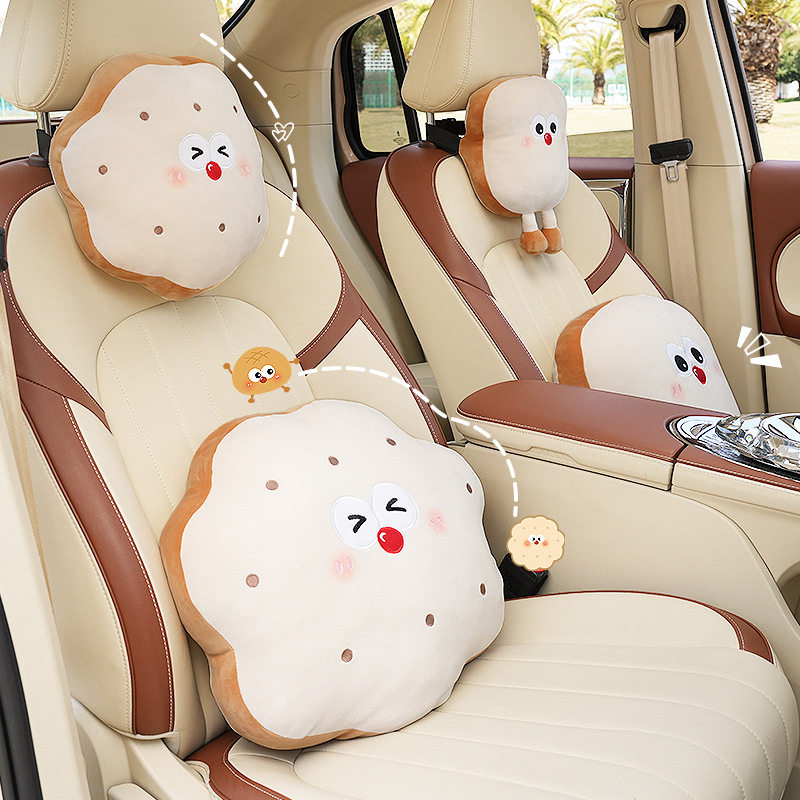 汽车腰靠护腰垫头枕夏季车内用座椅记忆棉靠垫车载枕头汽车腰靠垫