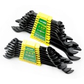 螺母呆板子组套 机修叉子板手 胜达双头开口扳手工具组合套装