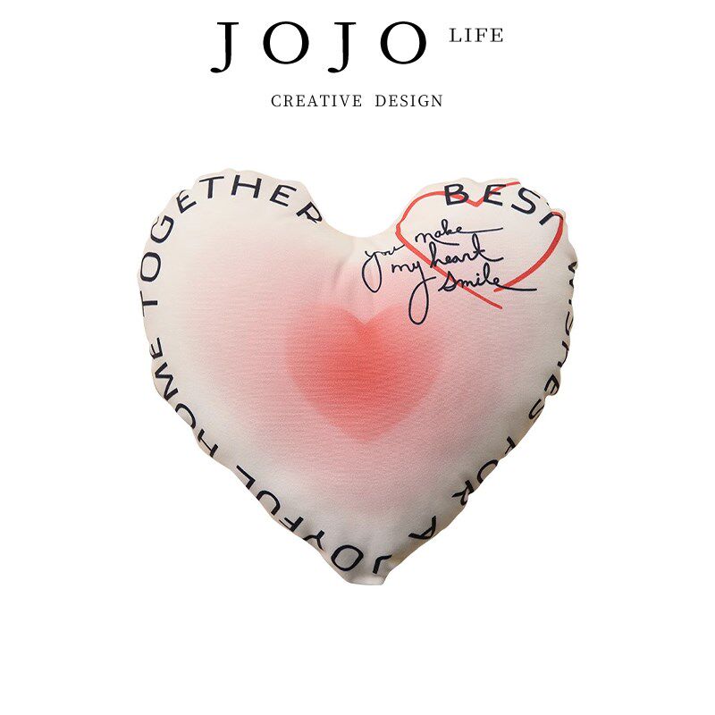 JOJOS L. PD.杂货先生.爱心抱枕结婚沙发客厅喜字靠枕  保治