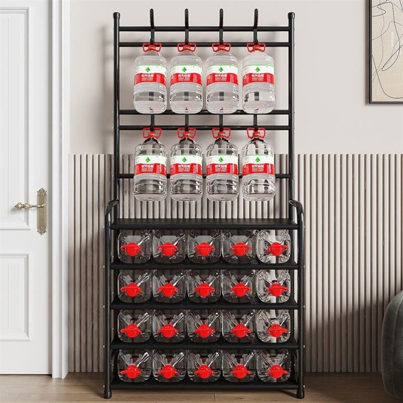 家用简易落地衣帽架鞋架一体组合鞋帽架卧室客厅挂衣架XM款鞋帽架