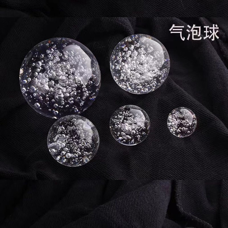现代简约创意艺术家居玄关摆设水晶气泡圆球样板房间软装饰品摆件