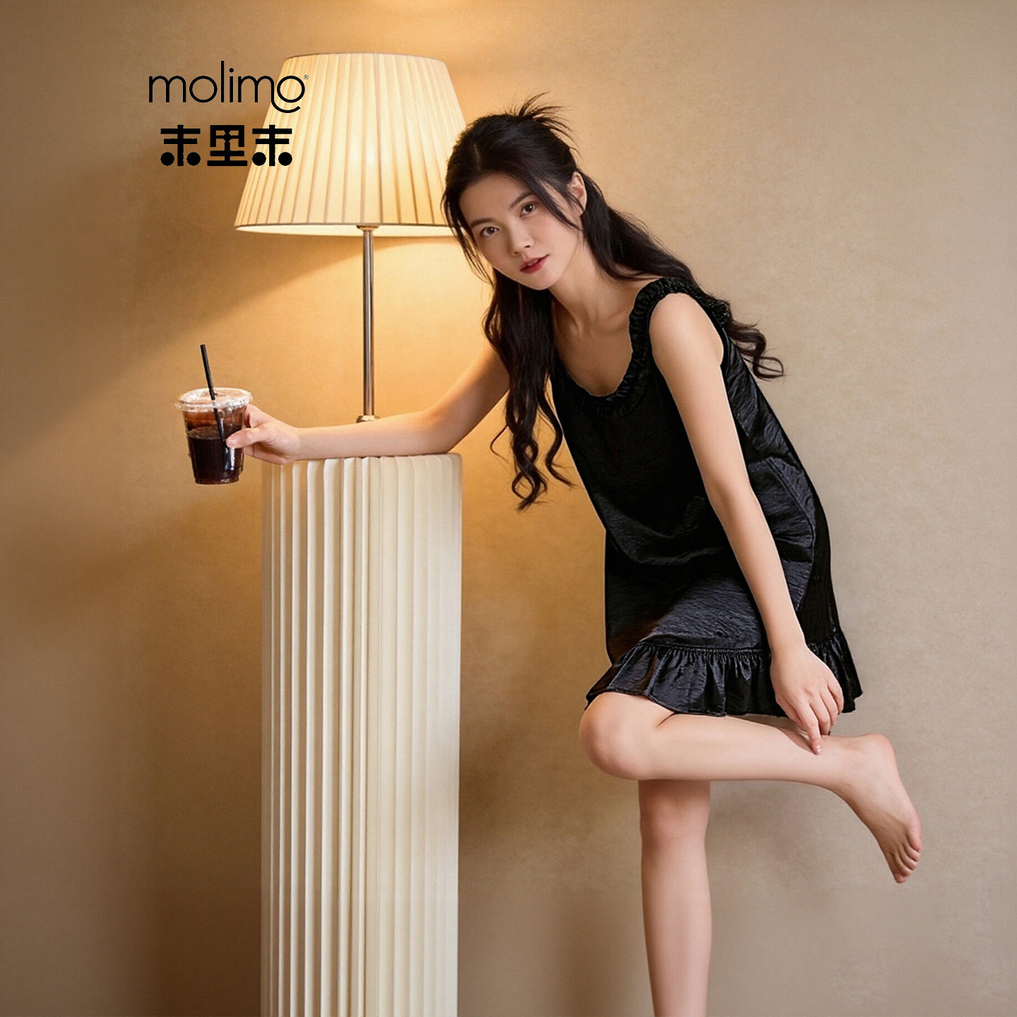 末里末【闺蜜款】性感纯欲风夏季睡裙轻奢花边气质吊带宽松连衣裙