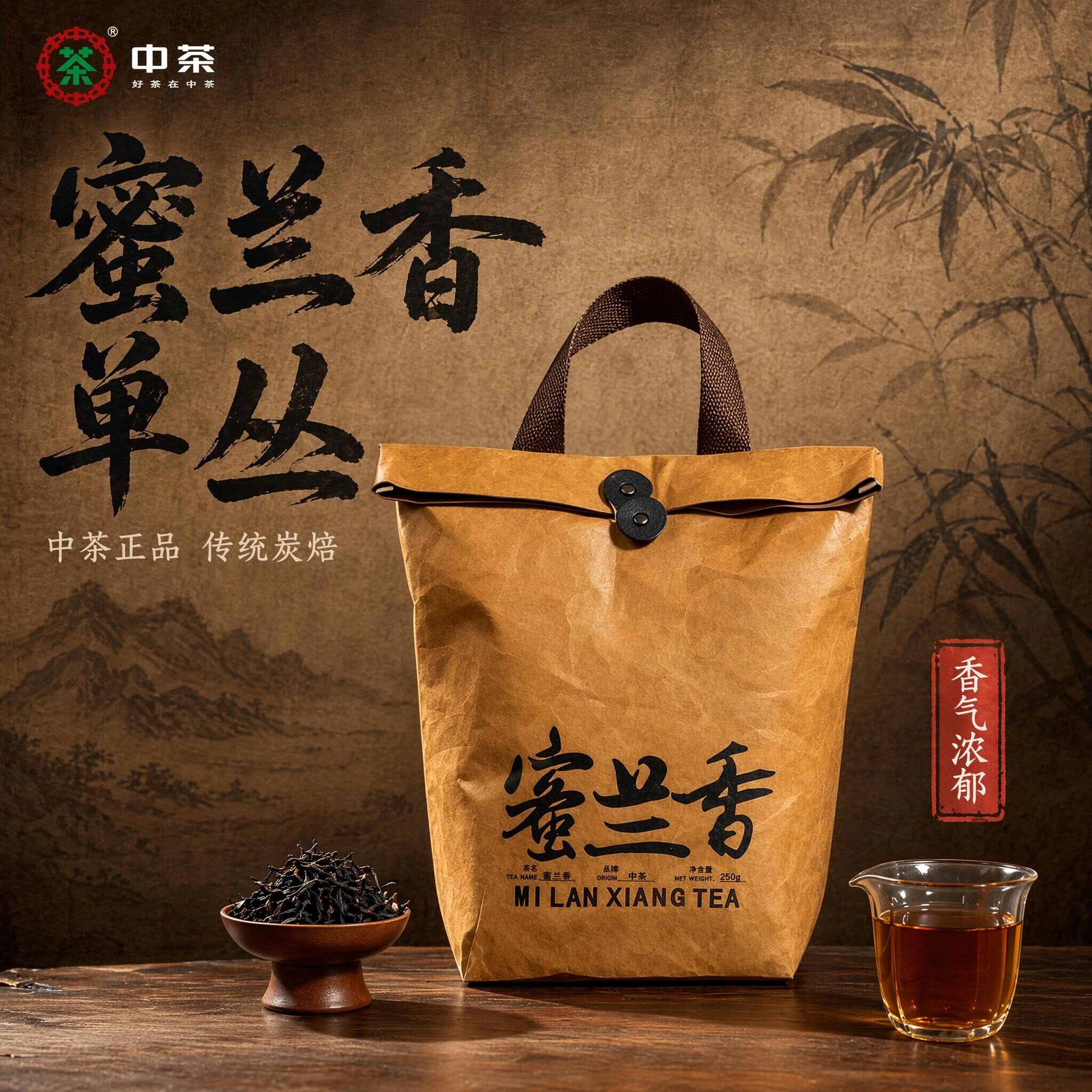 中茶蜜兰香凤凰单枞乌龙茶叶广东潮汕特产2026新茶春茶单丛一级茶