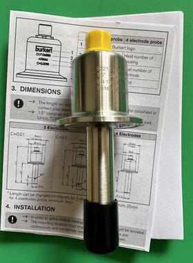 burkert电导率8221卫生级电极探头93161500宝德宝帝电导率传感器