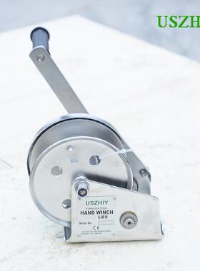 原装智友JC-C-S不锈钢绞盘自锁式绞车船用卷扬机防锈304手摇葫芦