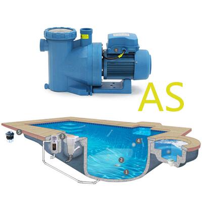 AQUA爱克AS系列泳池水泵 过滤循环水泵 带毛发聚集器 隔发器