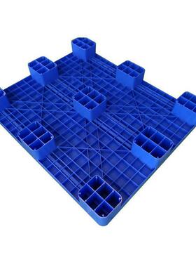 九脚平面塑料盘储物收仓MFE叉纳货架堆码托库防潮周转车平板重型