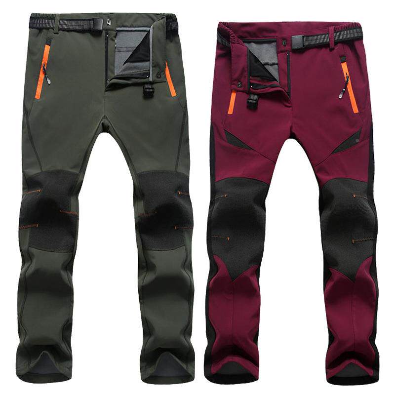 大码冲锋裤男女防水防款秋登冬季户B138冲锋风外运动山抓绒加厚滑