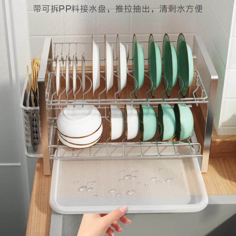 钢34双层小型碗碟架不晾锈放碗盘筷子沥水0架家用54510036厨房置,厨房/烹饪用具,抹布架/厨房清洁收纳架,淘宝优惠券,粉丝福利购,淘宝优惠卷