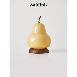 中奶古法式油风FCT6025梨子卧室床头葫护围眼台灯充电式触摸氛小