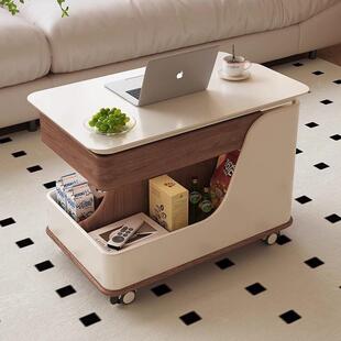 中古风可移几家用小户型茶移动升降茶桌推动车客沙厅发简约升降茶