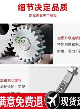 新款饸饹机粉用面条机双齿轮压面机钢小型LHO条不锈家河洛老式床