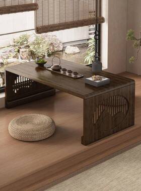 飘窗茶炕小桌子小几桌炕几米榻榻茶QIV桌矮桌子坐地茶台折叠桌泡