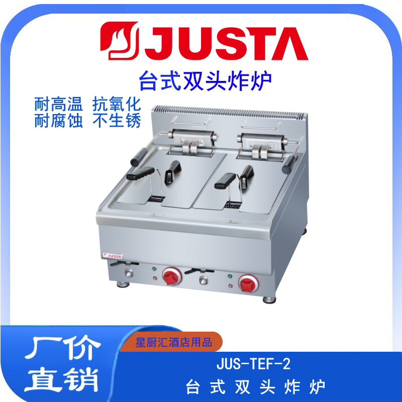 佳斯特商用加厚双缸双筛电炸炉