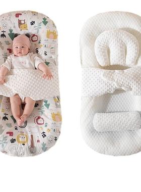 床婴儿中床仿生婴儿窝儿枕防压防惊跳睡觉可拆床洗便j74546婴携式