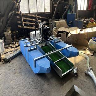 4寸1860吸式 淘金船小型河道采金虹船河沙选金设备