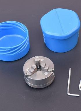 微型车床台m磨机五金工爪具手动三心QPR爪卡盘自定卡盘夹具三夹头