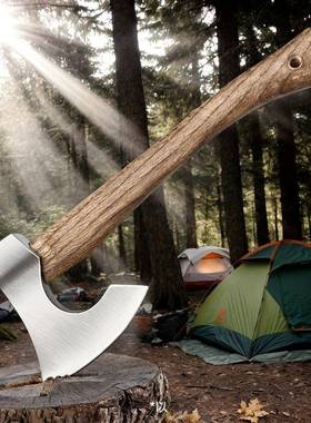 2025新款跨境造1件14.5英户寸，外手工laz60109锻斧用于野营和跨