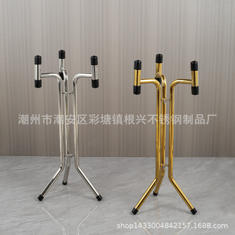 不锈钢折叠酒桶架户外冰镇装饰