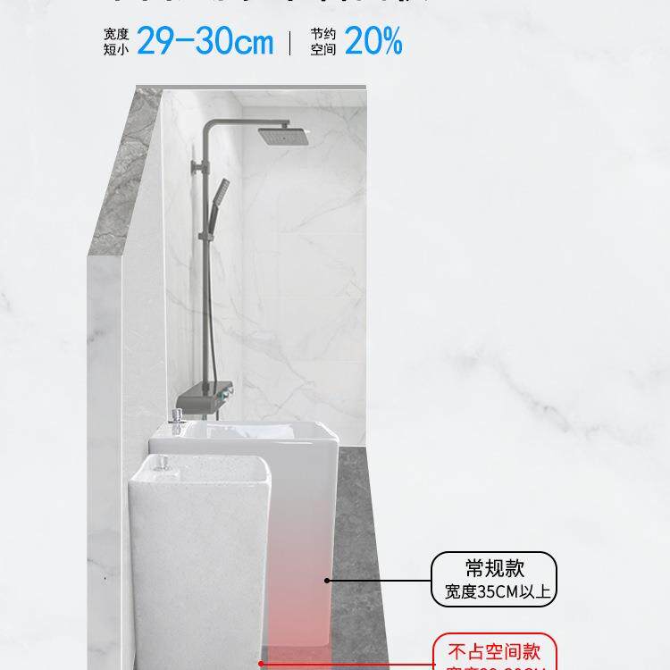 阳台陶瓷洗拖地把槽池卫生间地盆布大号649拖布池落式家用号小墩