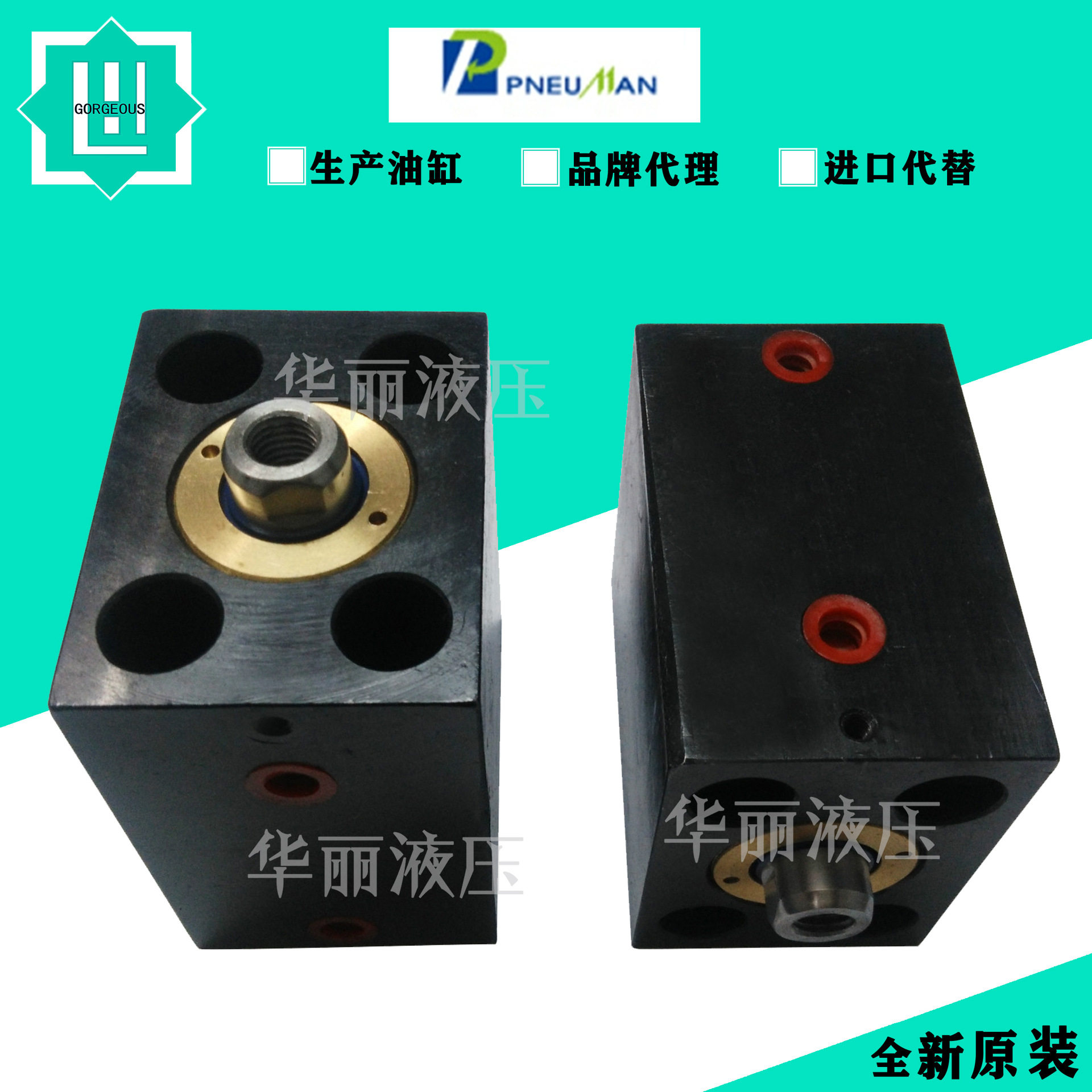 PNEU原装方形薄型液压缸