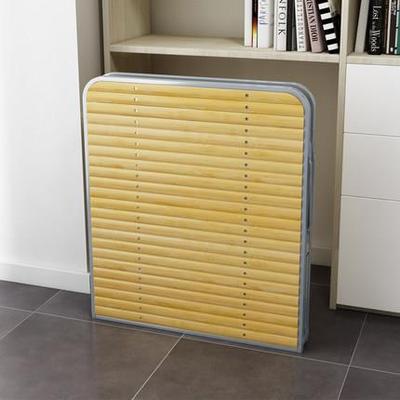 房ZH-01竹床叠折床单人简易休出租双人硬午板实木床家用款成人竹