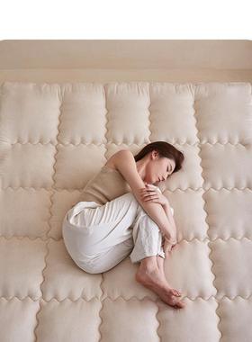 垫简约风棉麻床垫软柔大纤维软加厚保暖zjf54654豆民宿舍学生床褥