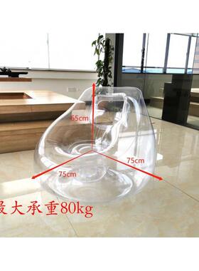 透明充气沙发直播摆设模休照甜品店闲懒特人拍椅空气床民宿XNH座