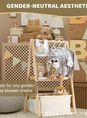 易落地AL-63147式收纳架儿新生衣服玩具整理简架卧室小型儿挂童衣