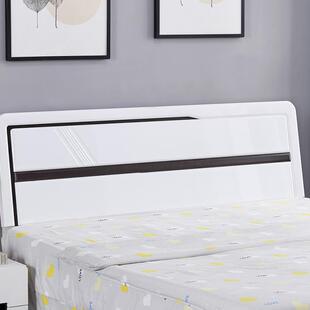 床地头板单人经.济型12825米1.8米简约现代烤漆落靠双背可定单买