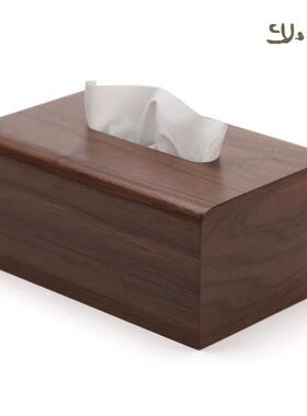 初创抽意家居木制长方形极熊81709B纸巾盒家用简约纸北盒桌面收心