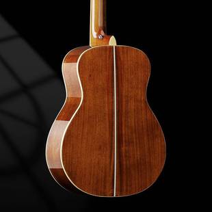 36寸全单吉他民谣旅行OM云杉全桃花芯全单板帆船指板实木旅行吉他