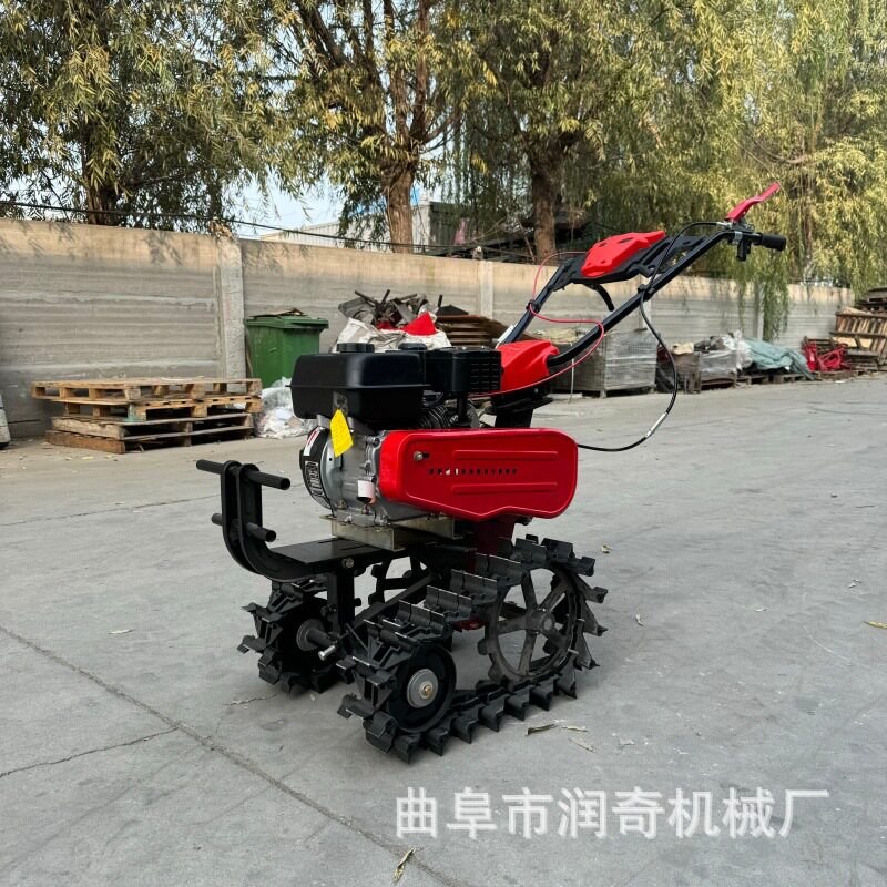 水旱两用履带微耕机除草翻地