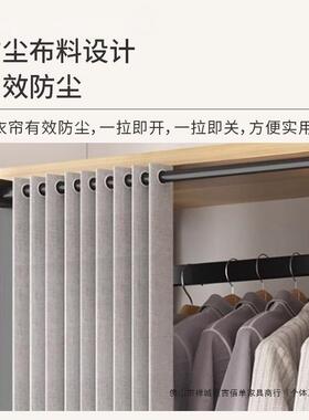 新款收纳衣帘柜开开放式式衣柜遮挡卧室放多层简易衣帽架94133出