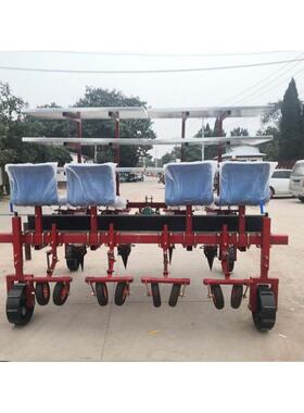 蔬苗移栽机拖拉机牵引式苗苗菜种植机山RKO地丘陵秧栽种设秧备