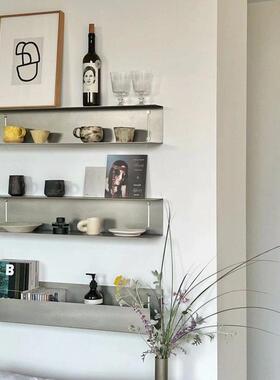 不锈字隔板工字一形置物架壁挂式展多层上SY240808墙示架墙面装饰