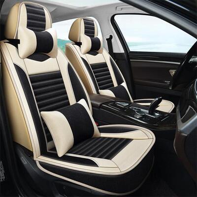 汽坐夏垫新款四专季通用全包亚麻季车坐车套小车用布艺BLI座椅套