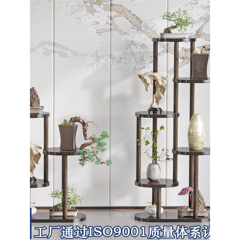 宝博古架实中式小多阁紫木JHI砂壶茶具架子花茶盆栽置物架摆件展